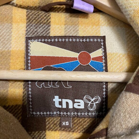 TNA Camel Tan Wool Women's Duffle Coat Size XS - Picture 7 of 8